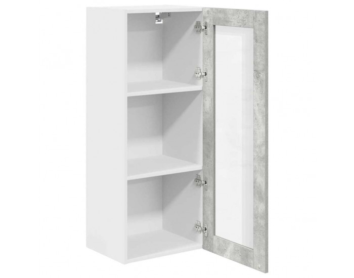 Sonata H Висящ шкаф Riga Циментено сиво 40 x 31 x 100 см Инженерно дърво