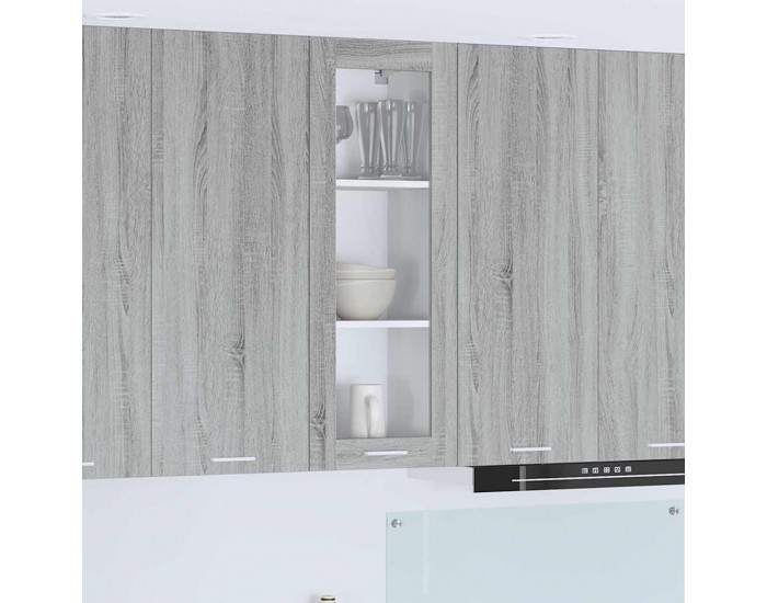 Sonata H Висящ шкаф Riga Сив Сонома 40 x 31 x 100 см Инженерно дърво