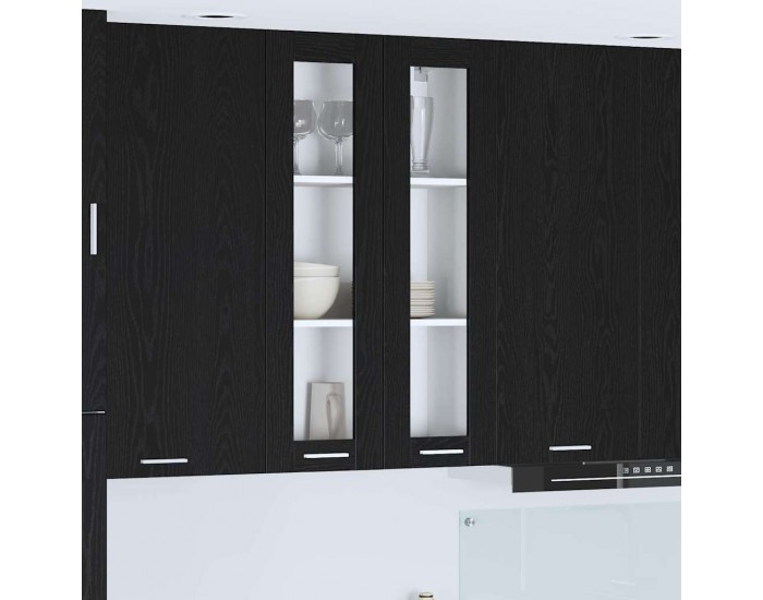 Sonata H Висящ шкаф Riga Черния дъб 60 x 31 x 100 см Инженерно дърво