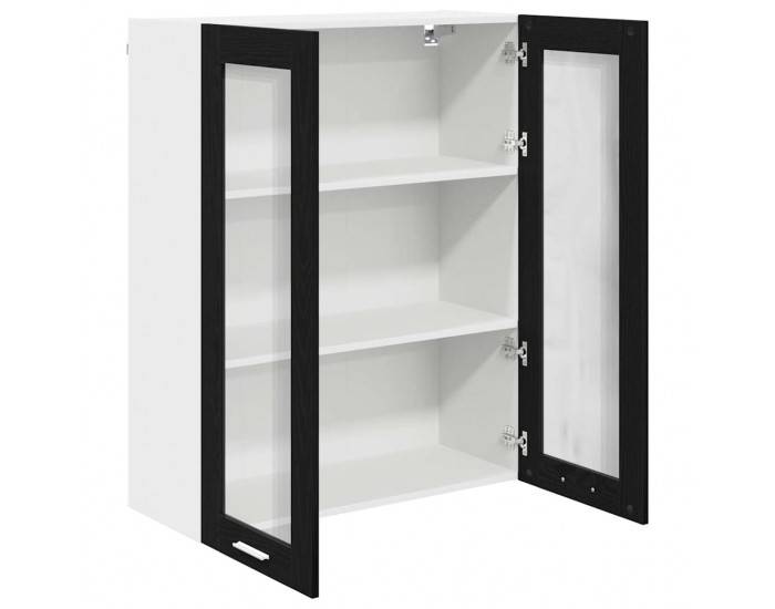 Sonata H Висящ шкаф Riga Черния дъб 80 x 31 x 100 см Инженерно дърво