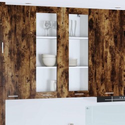 Sonata H Висящ шкаф Riga Димян дъб 80 x 31 x 100 см Инженерно дърво - Модули Sonata