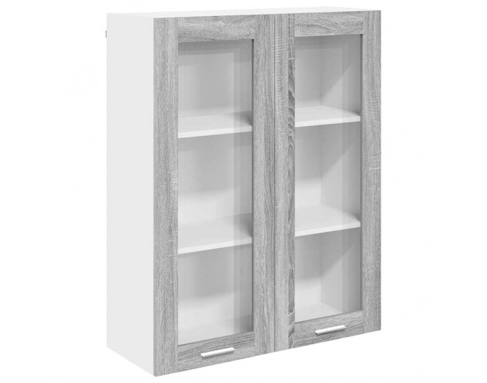 Sonata H Висящ шкаф Riga Сив Сонома 80 x 31 x 100 см Инженерно дърво