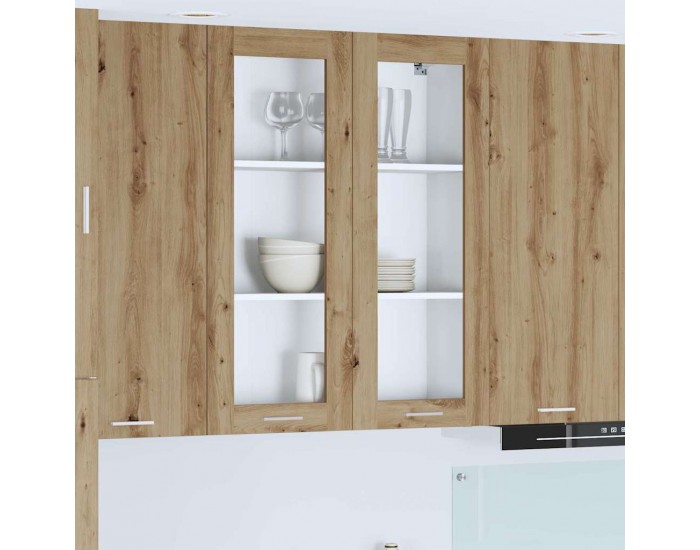 Sonata H Висящ шкаф с рафт Riga Дъб 80 x 31 x 100 см Инженерно дърво