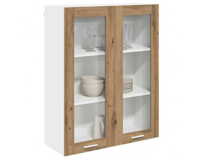 Sonata H Висящ шкаф с рафт Riga Дъб 80 x 31 x 100 см Инженерно дърво