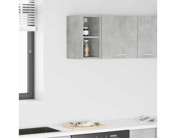 Sonata H Висящ шкаф с рафт Riga Циментено сиво 20 x 29,5 x 40 см