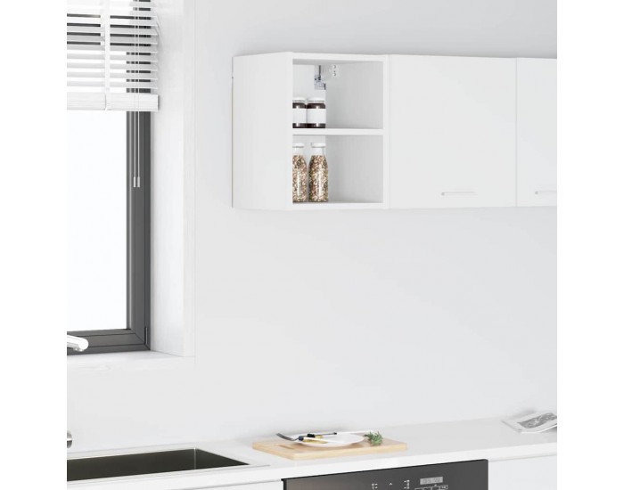 Sonata H Висящ шкаф с рафт Riga Бяло 30 x 29,5 x 40 см Инженерно дърво