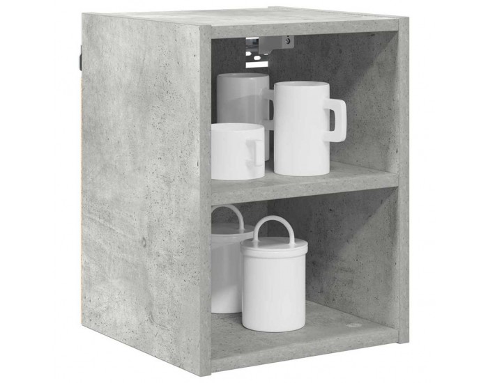 Sonata H Висящ шкаф с рафт Riga Циментено сиво 30 x 29,5 x 40 см