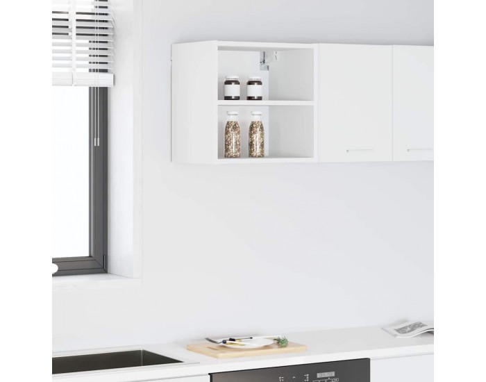 Sonata H Висящ шкаф с рафт Riga Бяло 40 x 29,5 x 40 см Инженерно дърво