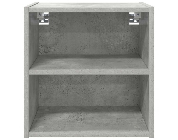 Sonata H Висящ шкаф с рафт Riga Циментено сиво 40 x 29,5 x 40 см
