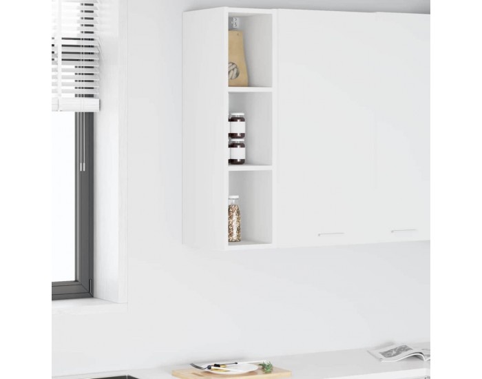 Sonata H Висящ шкаф с рафт Riga Бяло 20 x 29,5 x 80 см Инженерно дърво