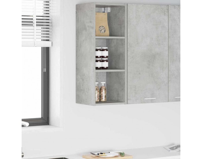 Sonata H Висящ шкаф с рафт Riga Циментено сиво 30 x 29,5 x 80 см