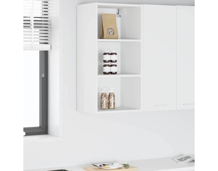 Sonata H Висящ шкаф с рафт Riga Бяло 40 x 29,5 x 80 см Инженерно дърво