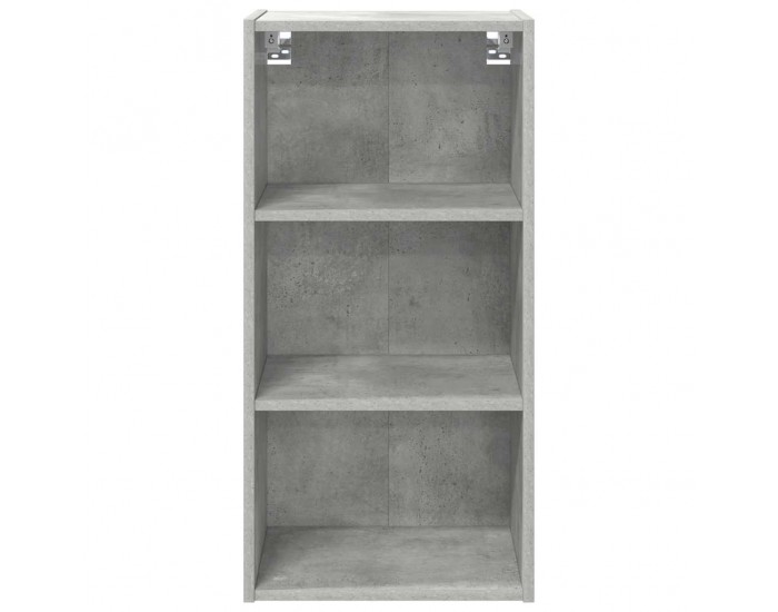 Sonata H Висящ шкаф с рафт Riga Циментено сиво 40 x 29,5 x 80 см