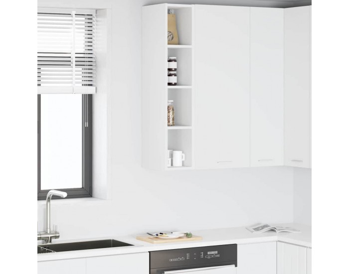 Sonata H Висящ шкаф с рафт Riga Бяло 20 x 29,5 x 100 см Инженерно дърво