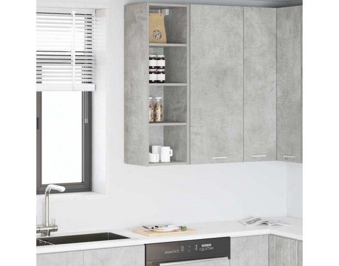 Sonata H Висящ шкаф с рафт Riga Циментено сиво 30 x 29,5 x 100 см