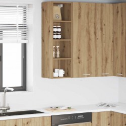 Sonata H Висящ шкаф с рафт Riga Дъб 30 x 29,5 x 100 см Инженерно дърво - Модули Sonata