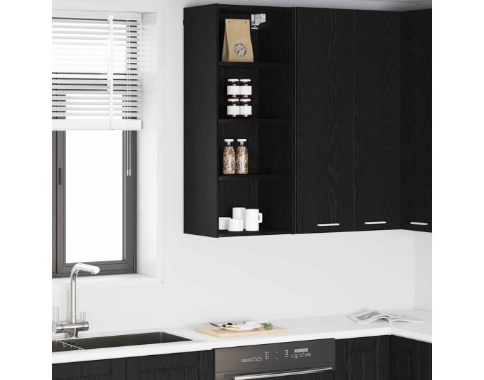 Sonata H Висящ шкаф Riga Черния дъб 40 x 29,5 x 100 см Инженерно дърво