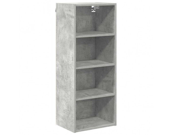 Sonata H Висящ шкаф с рафт Riga Циментено сиво 40 x 29,5 x 100 см
