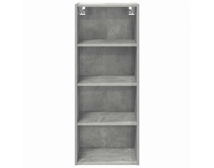 Sonata H Висящ шкаф с рафт Riga Циментено сиво 40 x 29,5 x 100 см