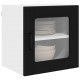 Sonata H Горен кухненски шкаф с рафт 2 pcs Черно 40 x 31 x 40 см