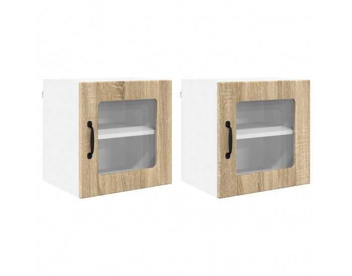 Sonata H Горен кухненски шкаф с рафт 2 pcs Сонома дъб 40 x 31 x 40 см