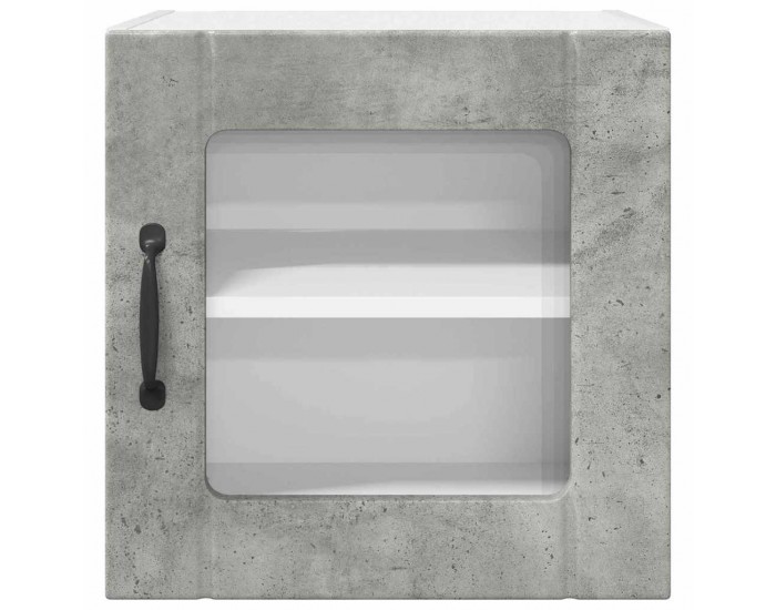 Sonata H Горен кухненски шкаф с рафт Циментено сиво 40 x 31 x 40 см