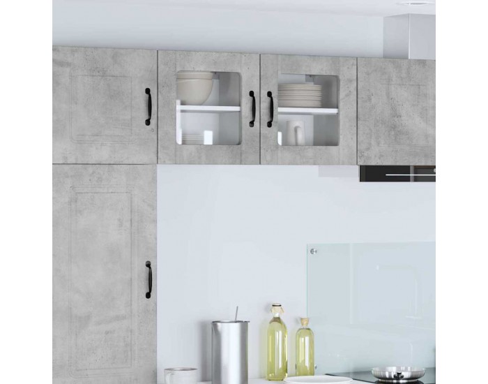 Sonata H Горен кухненски шкаф 2 pcs Циментено сиво 40 x 31 x 40 см