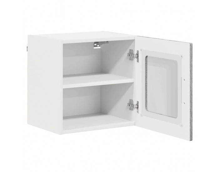 Sonata H Горен кухненски шкаф с рафт 2 pcs Сив Сонома 40 x 31 x 40 см