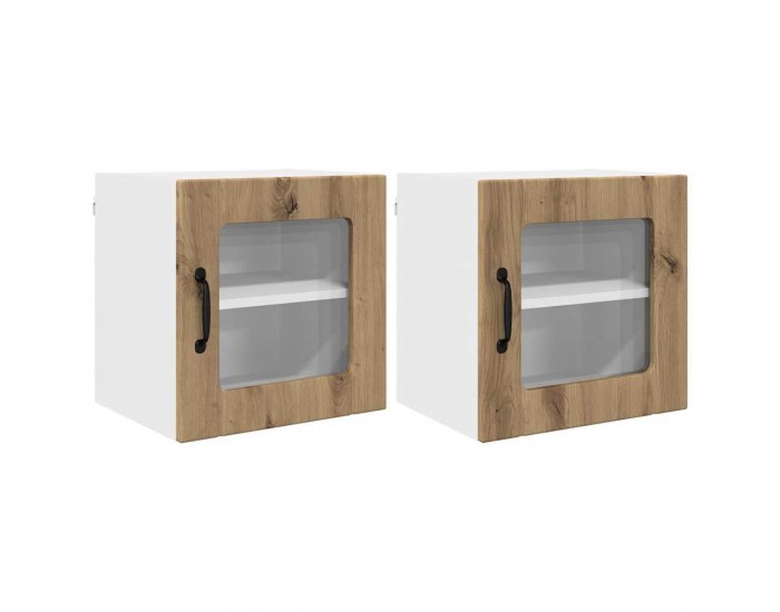 Sonata H Горен кухненски шкаф 2 pcs Дъб 40 x 31 x 40 см Инженерно дърво