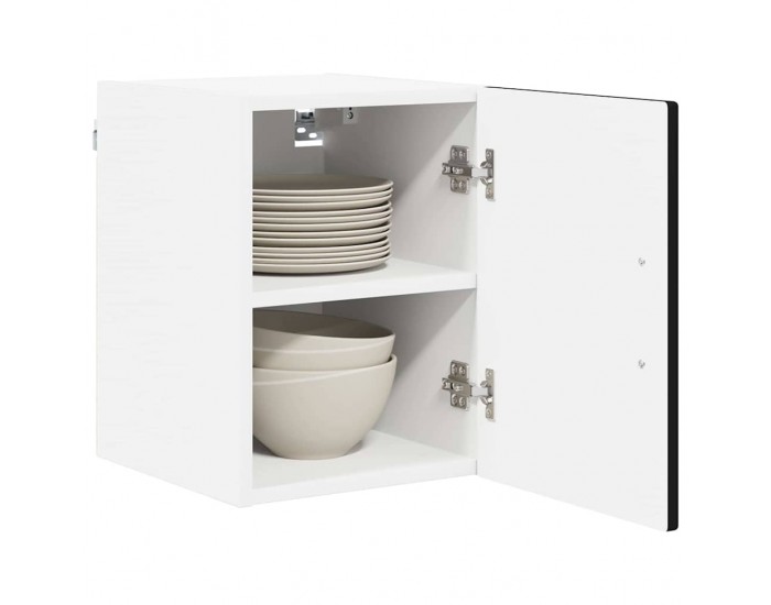 Sonata H Горен кухненски шкаф с рафт 2 pcs Черно 30 x 31 x 40 см