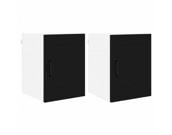 Sonata H Горен кухненски шкаф с рафт 2 pcs Черно 30 x 31 x 40 см
