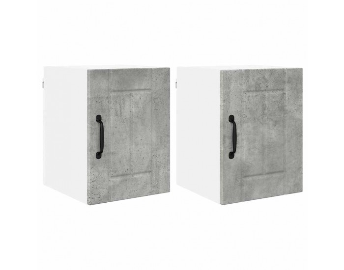 Sonata H Горен кухненски шкаф 2 pcs Циментено сиво 30 x 31 x 40 см