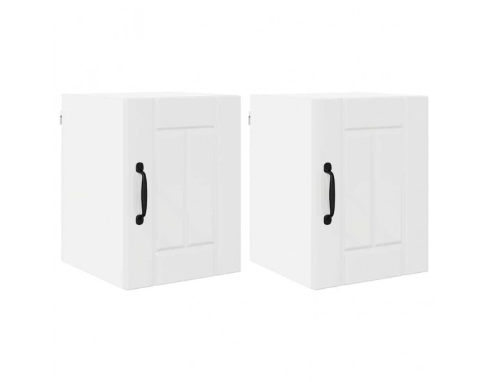 Sonata H Горен кухненски шкаф с рафт 2 pcs Лъскаво бяло 30 x 31 x 40 см