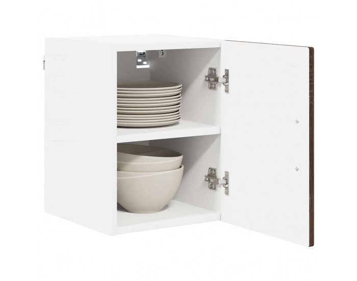 Sonata H Горен кухненски шкаф с рафт 2 pcs Кафяв дъб 30 x 31 x 40 см