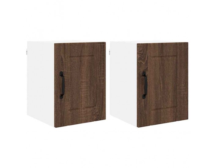 Sonata H Горен кухненски шкаф с рафт 2 pcs Кафяв дъб 30 x 31 x 40 см