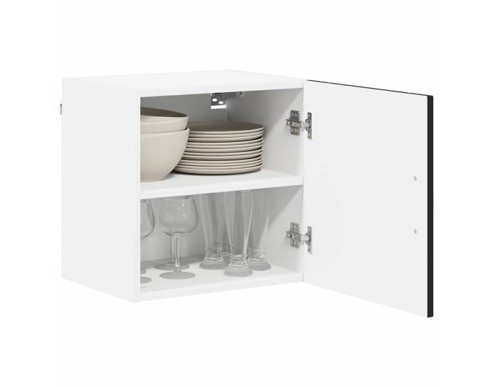 Sonata H Горен кухненски шкаф с рафт 2 pcs Черно 40 x 31 x 40 см