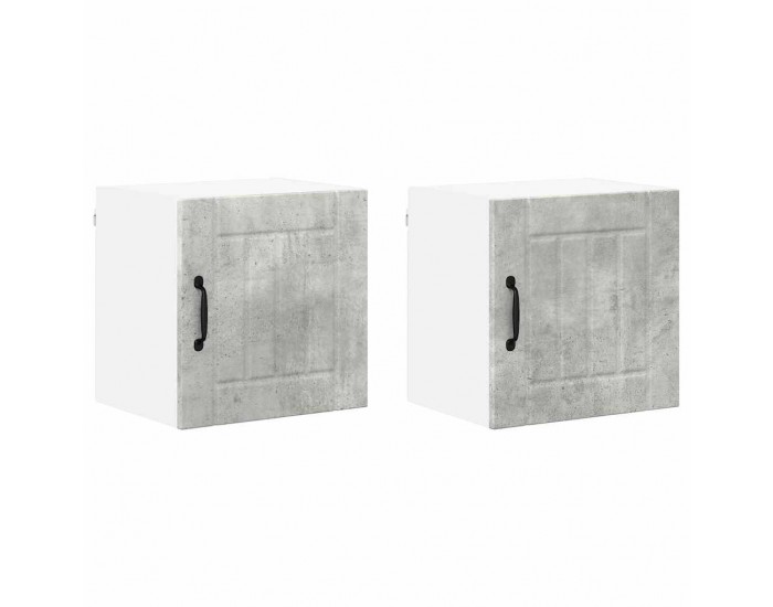 Sonata H Горен кухненски шкаф 2 pcs Циментено сиво 40 x 31 x 40 см