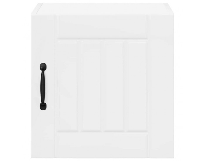 Sonata H Горен кухненски шкаф с рафт Лъскаво бяло 40 x 31 x 40 см