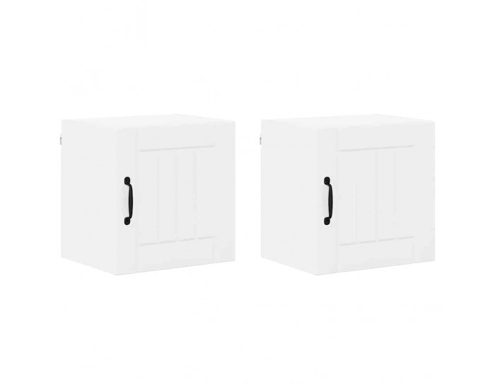 Sonata H Горен кухненски шкаф с рафт 2 pcs Лъскаво бяло 40 x 31 x 40 см