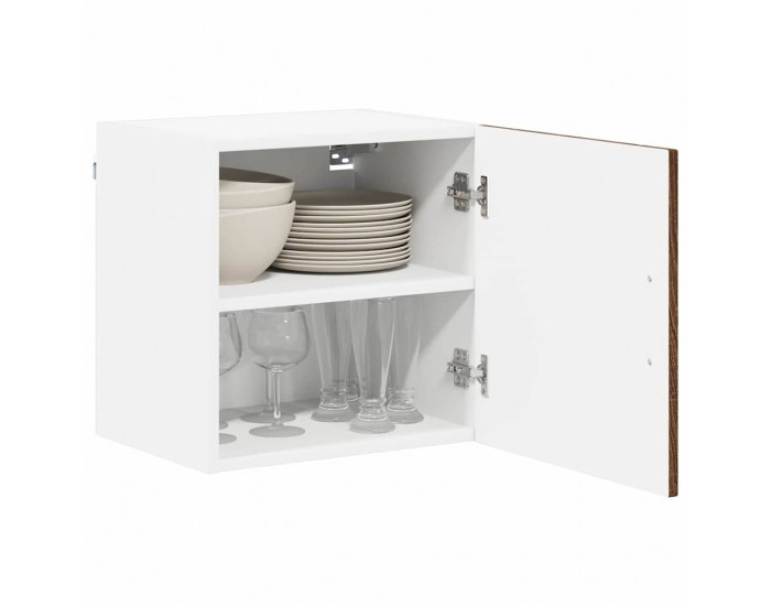 Sonata H Горен кухненски шкаф с рафт 2 pcs Кафяв дъб 40 x 31 x 40 см