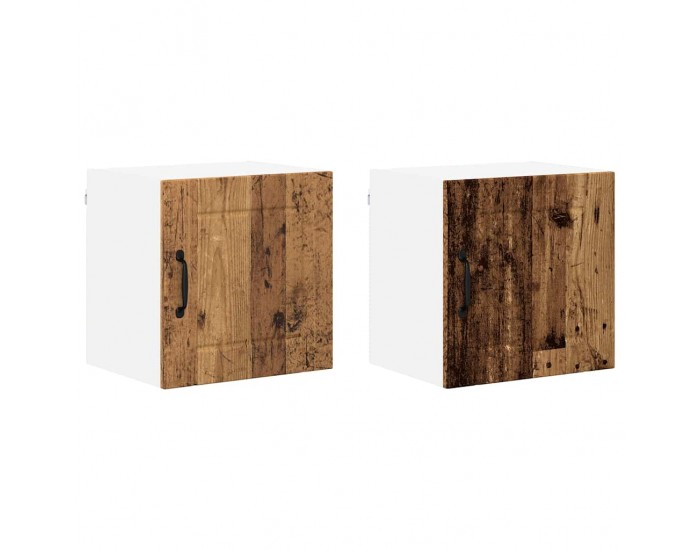 Sonata H Горен кухненски шкаф с рафт 2 pcs Старо дърво 40 x 31 x 40 см