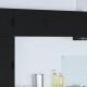 Sonata H Горен кухненски шкаф Черно 50 x 31 x 40 см Инженерно дърво
