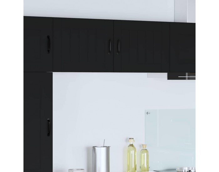 Sonata H Горен кухненски шкаф с рафт 2 pcs Черно 50 x 31 x 40 см