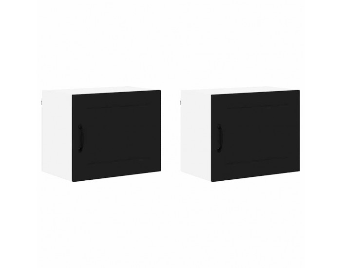 Sonata H Горен кухненски шкаф с рафт 2 pcs Черно 50 x 31 x 40 см