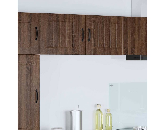 Sonata H Горен кухненски шкаф с рафт 2 pcs Кафяв дъб 50 x 31 x 40 см