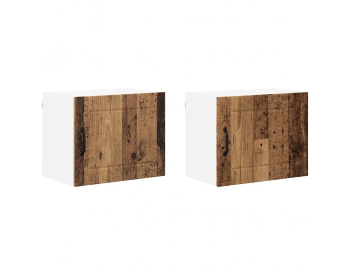 Sonata H Горен кухненски шкаф с рафт 2 pcs Старо дърво 50 x 31 x 40 см