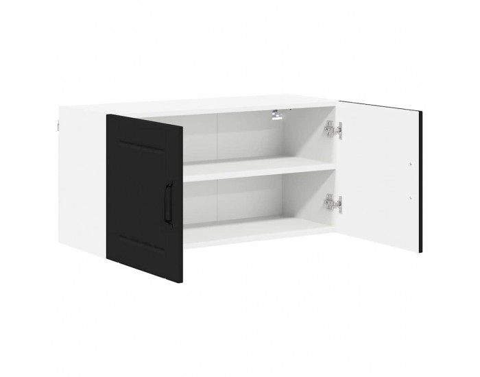 Sonata H Горен кухненски шкаф Черно 80 x 31 x 40 см Инженерно дърво