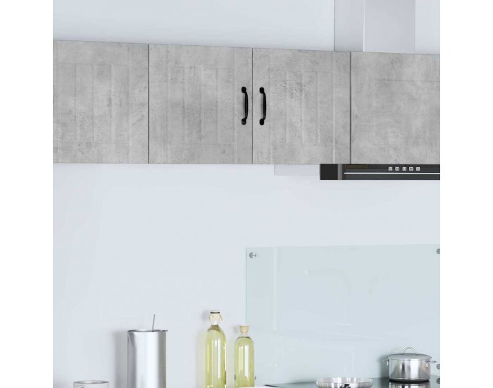 Sonata H Горен кухненски шкаф с рафт Циментено сиво 80 x 31 x 40 см