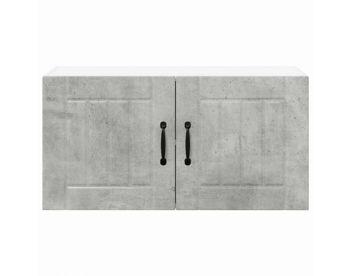 Sonata H Горен кухненски шкаф с рафт Циментено сиво 80 x 31 x 40 см