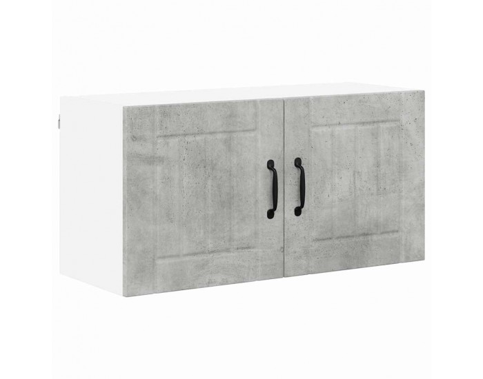 Sonata H Горен кухненски шкаф с рафт Циментено сиво 80 x 31 x 40 см